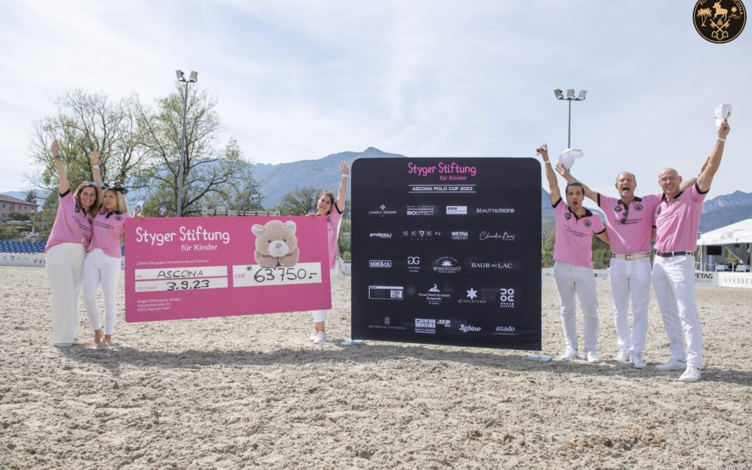 Styger Stiftung für Kinder sammelt 63.750 CHF beim Ascona Polo Cup 2023
