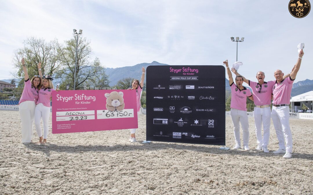 La Fondazione Styger per bambini raccoglie 63.750 franchi Ascona Polo Cup 2023